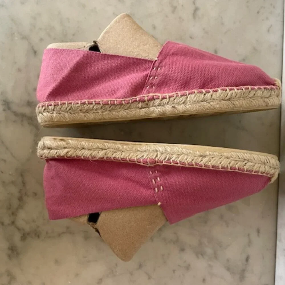COSIDO A MANO Espadrille Loafers Size 36 Pink NWOT